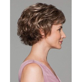 Commitment Wig Color G17+ Vanilla Mist - Gabor Wigs 4.25" Fluff Short Layering Vibrant Texture Synthetic Womens Capless Personal Fit Natural Feel Bundle MaxWigs Hairloss Booklet