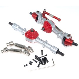 Axle & Drive Shaft Compatible with 1/12 MN D90 D91 Parts D96 99S FJ45 MN99S Front Rear Portal Housing Case Driveshaft RC Car Metal Upgrade Replace(Mixed Color)