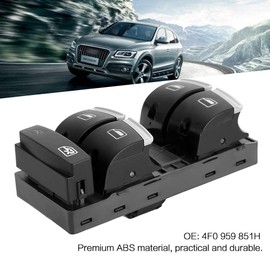 Electric Window Switch, Power Master Window Switch Window Regulator Lock for A3 A4 S6 RS6 4F0 959 851H