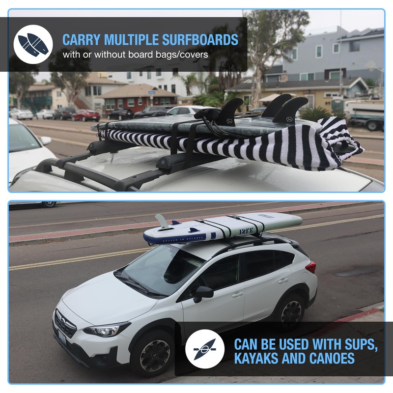 Ho Stevie! Surfboard Tie Down Straps (Pair) for Roof Rack