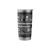 Maintenance Technician Funny Description Label Stainless Steel Insulated Tumbler