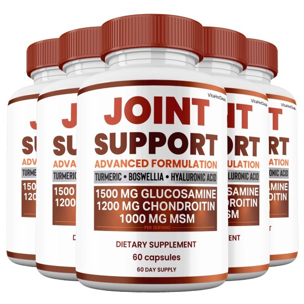 Joint Support Capsules, Max Strength, Joint Support Supplement (5 pack)