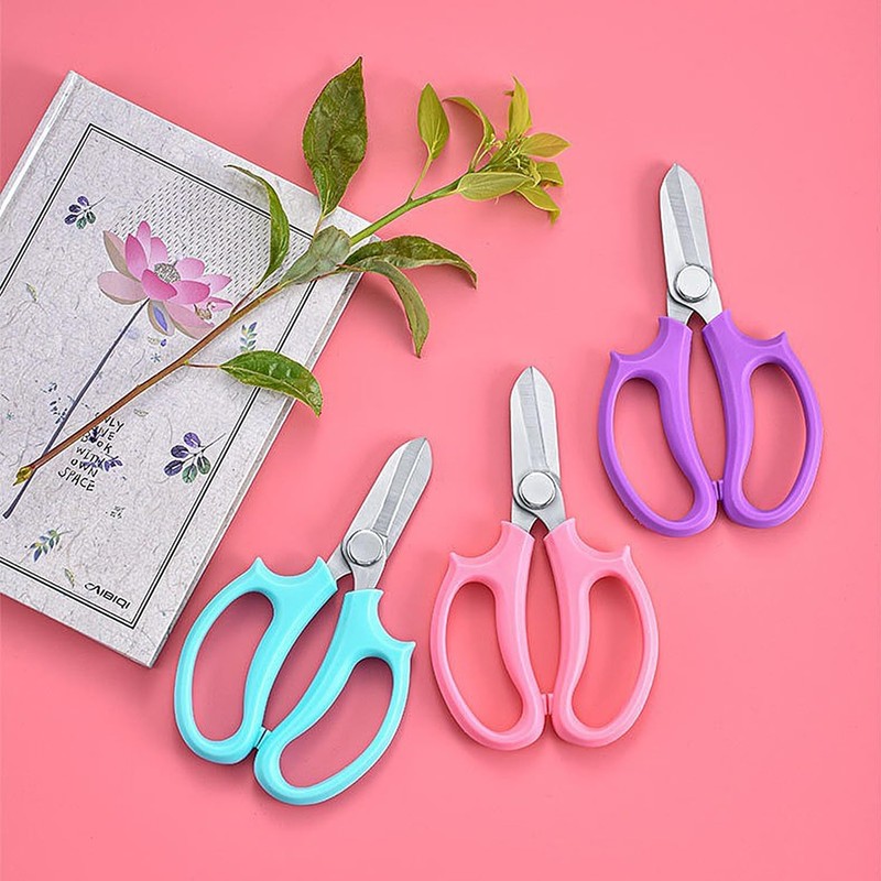 SLEEKEE 3 Stück Blumenschere Aus Edelstahl, Gartenschere, Blumenschere, Pflanzenbeschneidungswerkzeuge, Gartengeräte