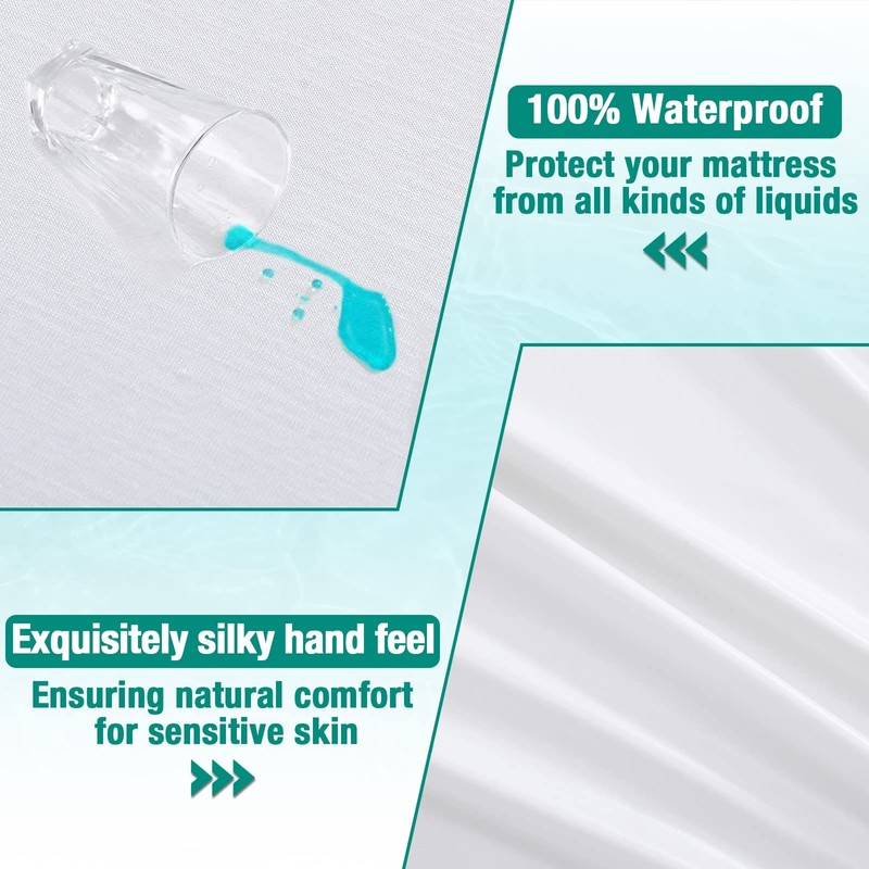Bedecor Mattress Protector Waterproof Mattress Topper Natural Tencel 100 x