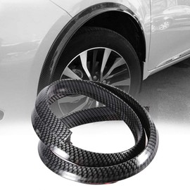 Car Wheel Fender Extension Moulding Flares Carbon Fiber Stytle Eyebrows Protect Anti-scratch Pad+wheel arch trim