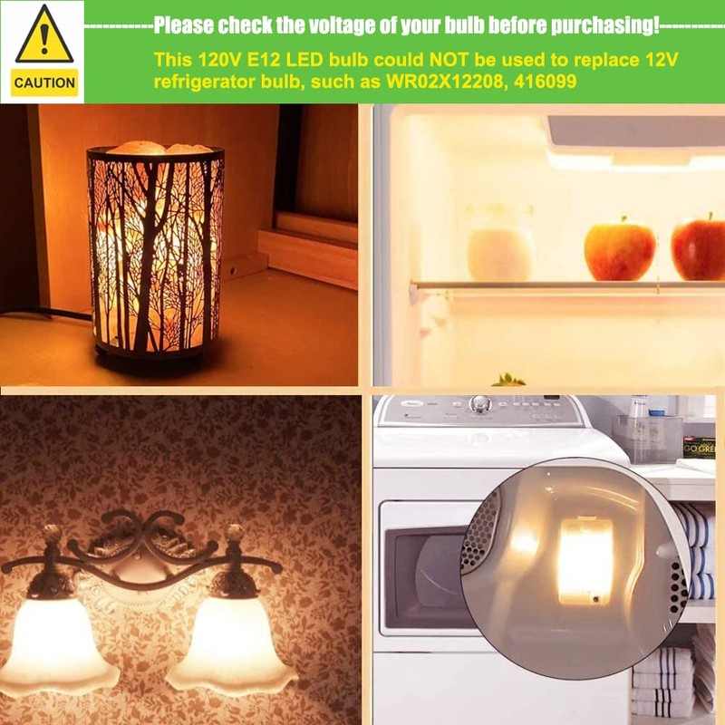 Makergroup E12 LED Light Bulbs for Night Light Bulbs Dyer