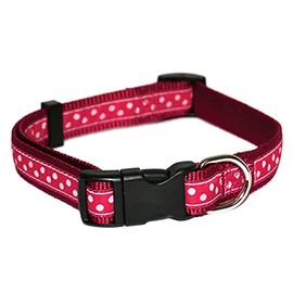 RED/SPOTTY COLLAR 14-20IN