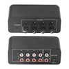 Stereo Sound Mixer,4 Channel Headphones Amplifier Input and Output,Mini Stereo