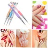 OHPHCALL Manicure Pen Set 5pcs Nail Art Drawing Tools Fine