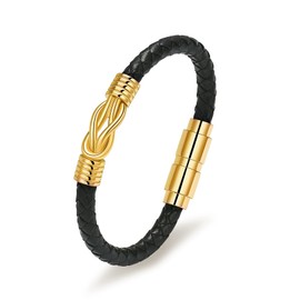 Minicremation Cremation Jewelry Urn Bracelet for Ashes Stainless Steel Braided Ashes Leather Bracelets for Men Women Memorial Keepsake Bangle Bracelet for Human Pet