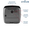Atrium A610-7 Radio Alarm Clock Analogue Quartz No Ticking Large