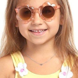 M MOOHAM Gifts for Kids Girls - Sterling Silver Heart Initial Necklaces for Girls Kids Jewelry, 6 7 8 9 10 11 12 13 14 15 16 Year Old Girl Birthday Gift, Heart Initial A Necklace