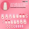 GALSPRO Short Press on Nails - Set of 24 Fake