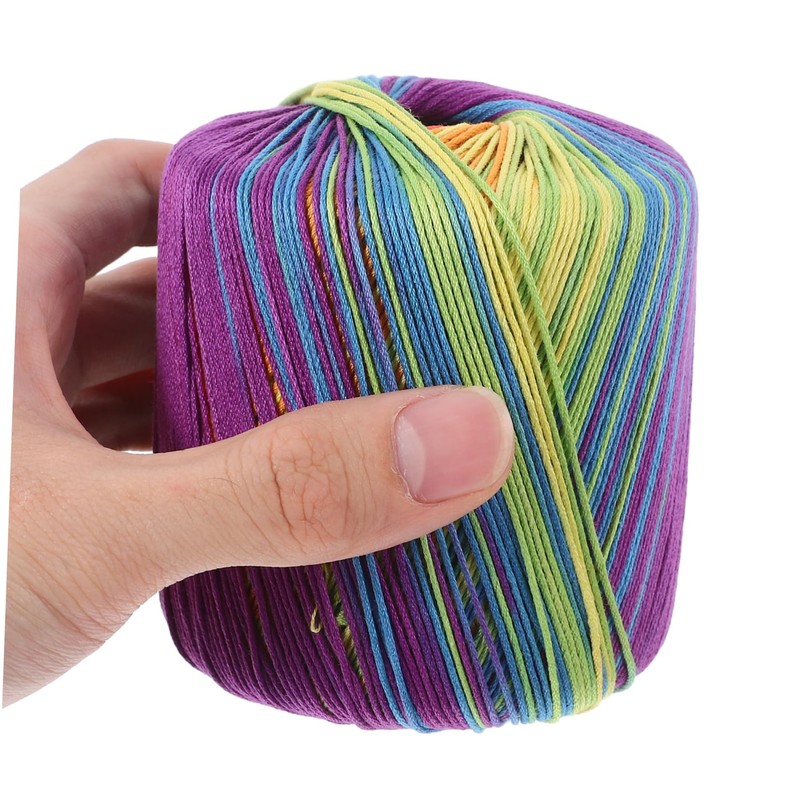 NUOBESTY 1 Roll Cotton Yarn Knitting Yarn Material Dyed for