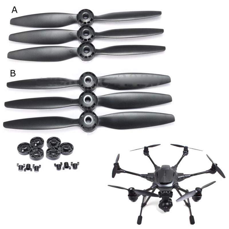 For Yuneec Typhoon H 480 6Pack Black Propeller A/B Blades