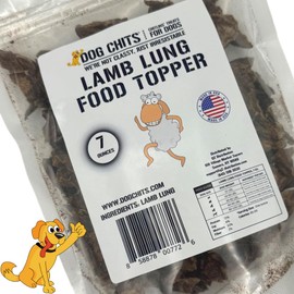 Lamb Lung Food Topper for Dogs and Puppies | Pure Lamb Lung | No Preservatives | Made in USA | All-Natural | Simply Sprinkle on Food | Perfect for Dogs Easy on Digestion | 7 oz.