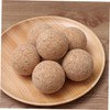 Kisangel 6PCS Wooden Desktop Soccer Replacement Balls Solid Wood Tabletop