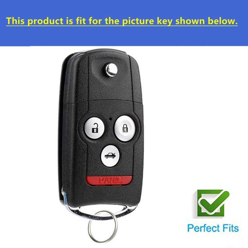 Rilnaewn Keyless Entry Systems for Acura Key Fob Cover Fit