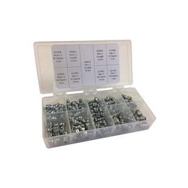 Grease Fitting Kit, Metric Type, 90 Pieces