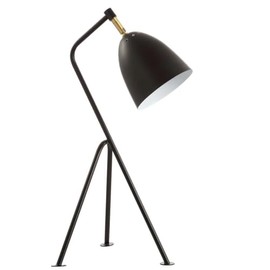 Safavieh Lighting Collection Dariel Black/ Brass Gold 24-inch Bedroom Living Room Home Office Desk Dorm Study Nightstand Task Table Lamp (LED Bulb Included)