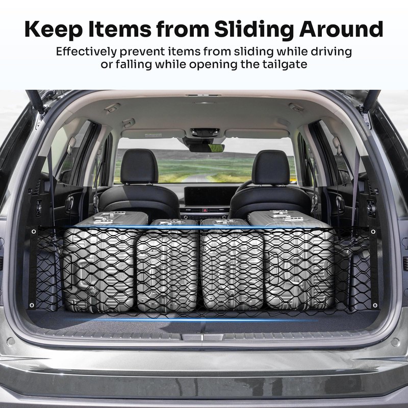 Canvcle Trunk Cargo Net for 2014-2025 Kia Sorento Accessories Envelope