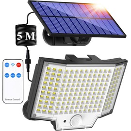 Haokiang Haokiang Solar Security Lights Outdoor Motion Sensor 2 Pack 2000lm Ip65 270 3 Modes Wall Lights Solar Flood Lights with Sensor Solar Lights Garden Solar Floodlight for Gifts Front Door Garden-02