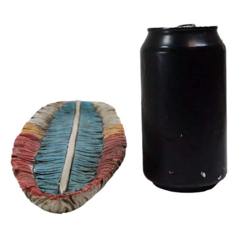 Southwestern American Indian Dreamcatcher Feather Organizer Dish Tray 18"Long