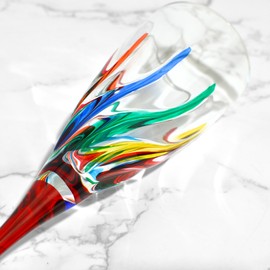 Italian Crystal Champagne Drinking Glasses, 4.5 oz Glasses, Set of 2, Trix Collection, Colored Colored Glasses for Fancy Drinking, Unique Toasting Gifts, Wine & Champagne Glassware, Made In Italy