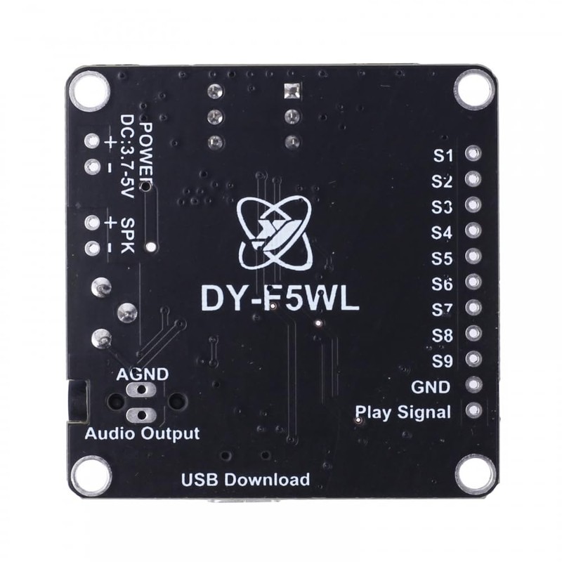 Mono Voice Playback Modules, DY-F5WL DC 3.7V/5V 5W Mono Voice