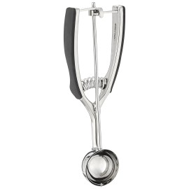 Norpro 44MM Stainless Steel Food Scoop with Soft Grip Handles 2Tbsp 30ml 1oz