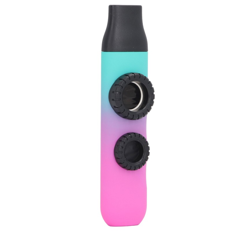 Kazoo Instrument Double Flute Hole Adjustable Tone with Diaphragm Replacement