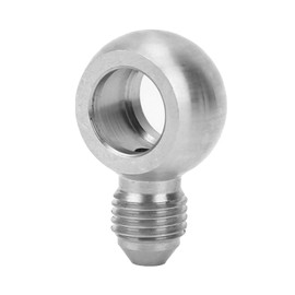 Oil Feed Banjo Bolt Kit Firm Durable Banjo Adapter Fitting Stainless Steel AN4 AN4 4AN to 12mm M12 Eye Banjo Adapter Short