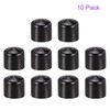 DMiotech 10pcs 50mm ID Black Screw Thread Protectors Rubber End