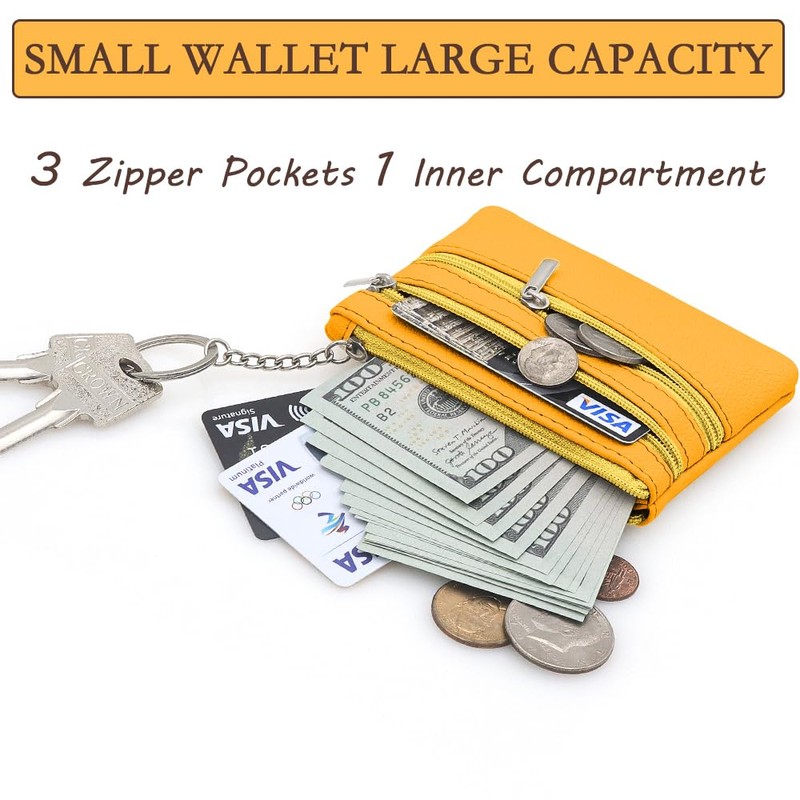 Coinpursepouch, yellow, leisure