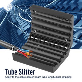 ASHATA Cable Tube Slitter 4.5-11mm Ribbon Cable Stripper Fiber Optic Buffer Loose Tube Slitter Great for Industrial Using