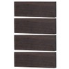 4Pcs Black Ebony Scales, 120 X 40 X 10mm Ebony