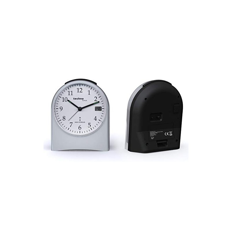 Technoline WT 765 Radio Alarm Clock, Silver