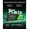 KEXIN SSD M.2 NVMe Internal SSD 256GB M.2 2280, PCIe