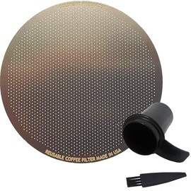 GoldTone Stainless Steel Reusable Disk Coffee Filter - Aeropress Coffee Presser