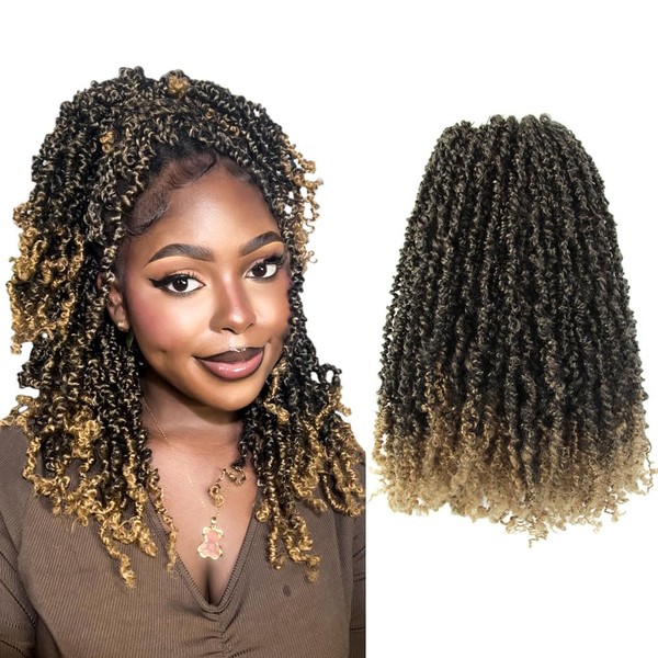 14 Inch 10 Packs Yanky Twist Crochet Hair Pre-twisted Ombre