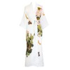 KIM+ONO Women's Charmeuse Kimono Robe Long - Peony & Butterfly