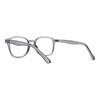Rectangular Horn Rim Keyhole Plastic Blue Light Filtering Computer Glasses