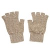Whitepeak Genuine Merino Wool and Possumdown Fingerless Gloves for Men