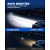 Marsauto H4 LED Bulbs 34000LM Brighter, Wireless 9003 Fog Light