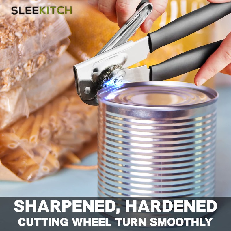 Commercial Can Opener, Manual Heavy Duty Hand Crank, Large Handheld