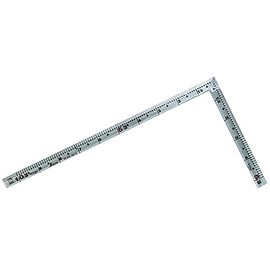 Shinwa Sokutei 10618 Carpentry Scale Back Angle Scale with Red Numerals, Silver, 1 Shaku