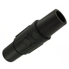 Leviton 17V26-E 17 Series, Single Pole Cam Type, Female, Vulcanized, Plug Taper Nose, Crimp Connection, 600 Volts, Black