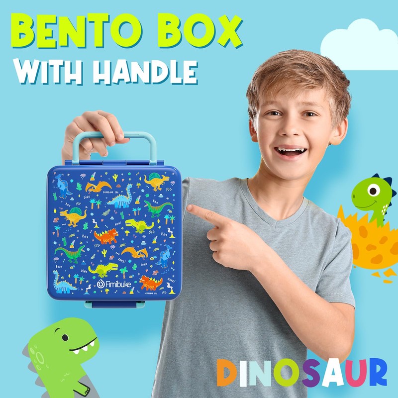 Fimibuke Bento Lunch Box for Kids, Leak Proof Toddler Bento