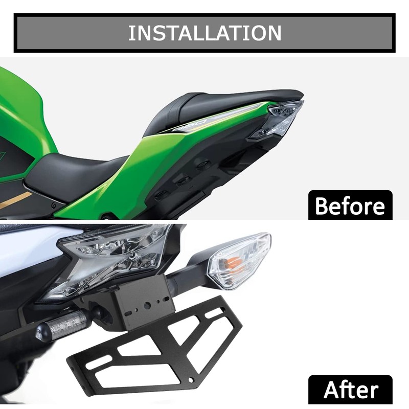 PSLER Mudguard Eliminator License Plate Bracket for Ninja 650 Z650