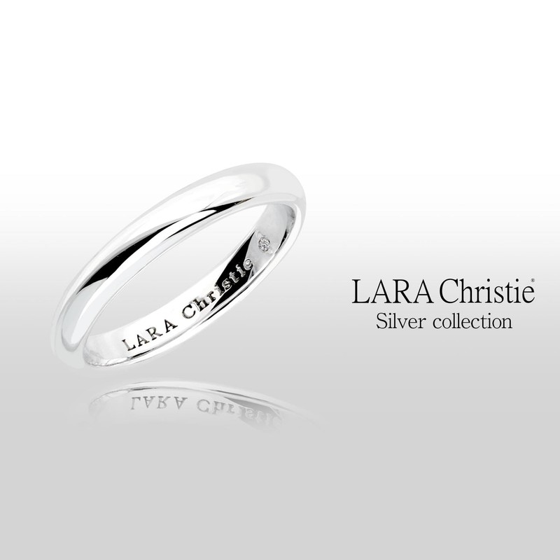 Lara Christie cr3872-w Eternal Beauty Silver Ring White Label, Metal,